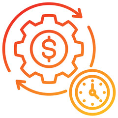 Efficiency Line Gradient Icon