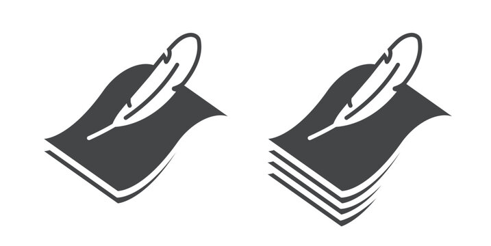 Soft lightweight featherweight icon simple graphic vector illustration set solid bold style design, high softness light level of weight structure of fabric material or structure surface