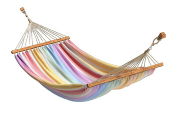 Colorful striped hammock