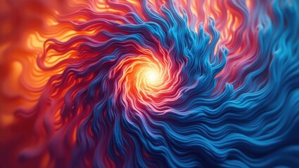 Abstract swirling design of vibrant colors.