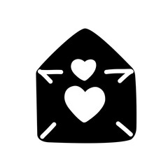 black love message icon