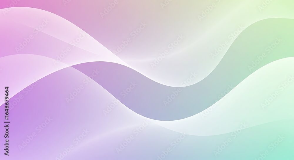 Poster abstract light blue and purple vector background with soft flowing lines and smooth waves