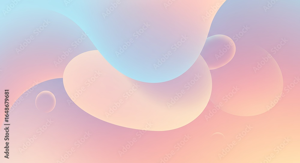 Poster abstract orange and blue waves pattern, a vector illustration of a colorful curve line design with b