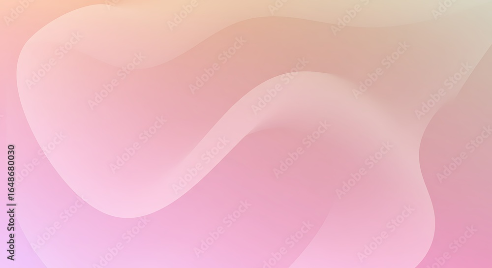 Poster smooth flowing pink and blue waves create a soft, abstract background with a subtle, silky texture