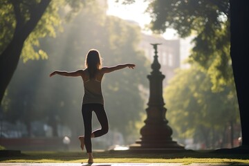 Yoga sports exercise baseball.