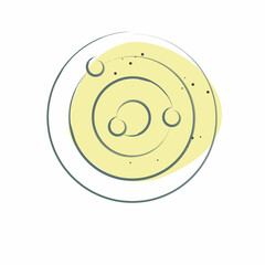 Icon Radar. related to Sensors symbol. Color Spot Style. design editable