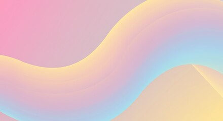 Abstract fluid gradient background with soft pastel colors creating a flowing liquid wave design for modern art.