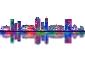 Liege Belgium Skyline Cityscape Skyscraper