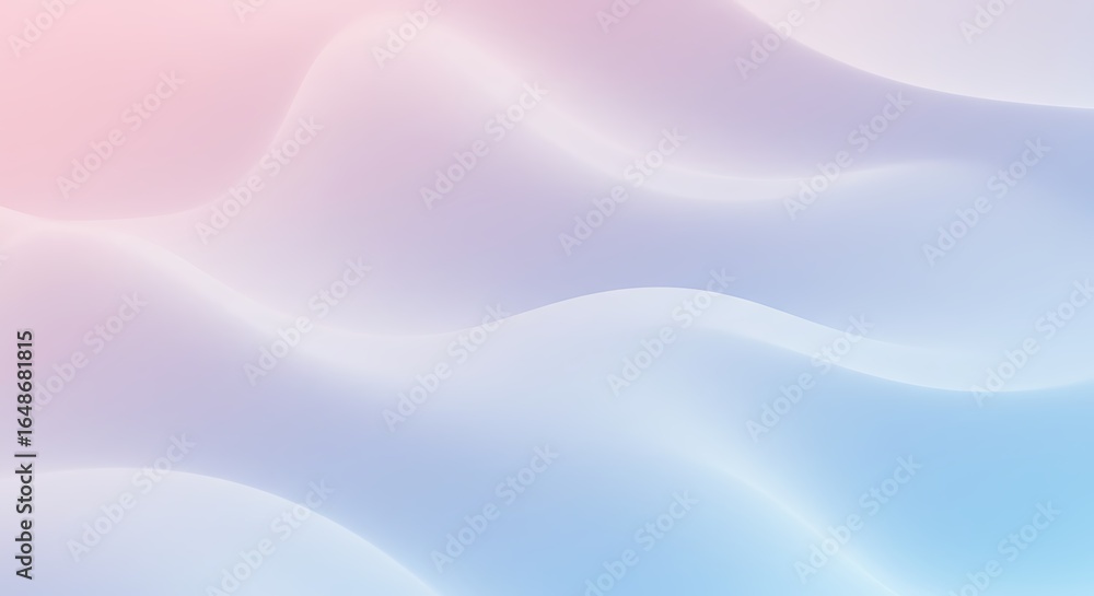 Poster pastel waves soft abstract gradient background with smooth wavy lines