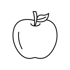 Apple Fruit Fill Icon: Fresh and Healthy Produce