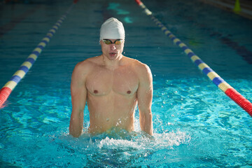 water splash from swimmer