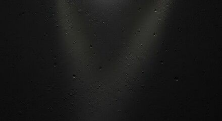 Abstract Dark Background with Water Droplets and Soft Light Effect