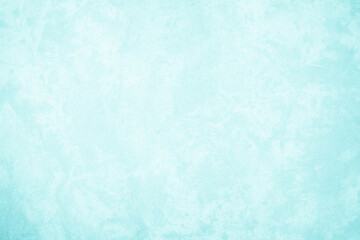 Pastel blue and white concrete stone texture for background in summer wallpaper. Cement and sand wall of tone vintage. Concrete abstract wall of light cyan color, cement texture mint green for design.