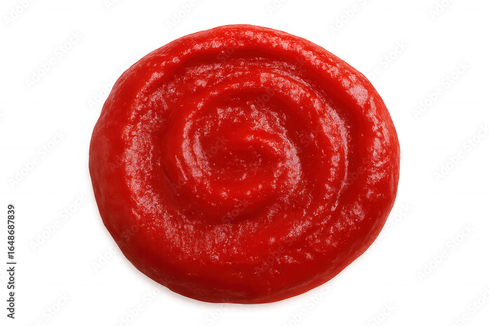 Poster swirling red ketchup isolated on transparent background, perfect for adding a touch of flavor to foo