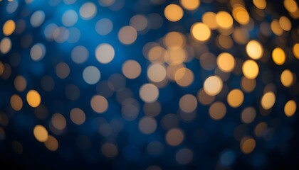 Fototapeta premium Soft focus bokeh lights in blue and orange hues