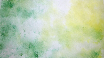 Soft watercolor background blending green and yellow hues, creating a serene and calming atmosphere