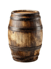 Aged wooden barrel, full view (1)