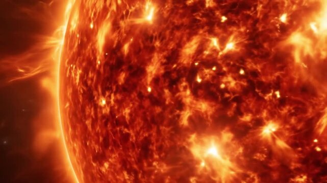 Surface texture of the sun