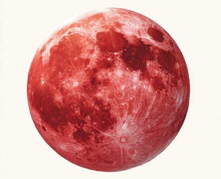 Red moon, full and round