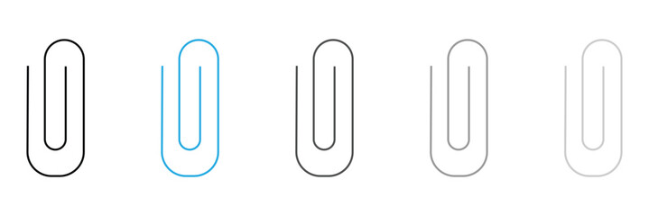 Paper clip icon set .Vector&nbsp;background&nbsp;.EPS&nbsp;10 .