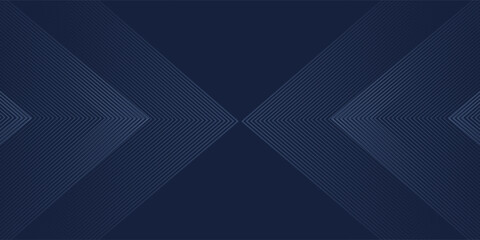 Obraz premium Symmetrical Chevron Line Gradient Background in Dark Navy Blue with Subtle Light Blue Shades. eps 10