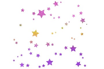 Glitter stars decorations