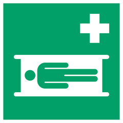 ISO 7010 ; E013 - Stretcher