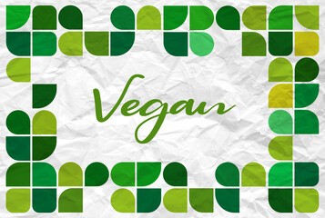 vegan icon on white background	