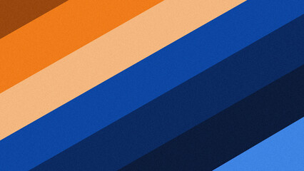 Blue and orange diagonal stripe design with a smooth texture, looks dynamic and modern.
