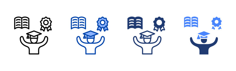 Responsibility icon set multiple style collection