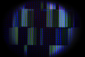 Screen TV Glitch Error - Signal Disturbance Broken Monitor,  VHS static noise glitch overlay