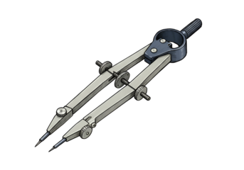 High-Precision Drawing Compass Instrument for Technical and Artistic Use