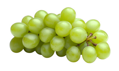 green grapes, close-up on white background