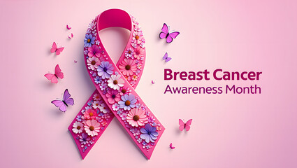breast cancer awareness month posture design 