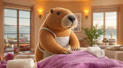 Relaxing Spa Day with a Beaver Therapist