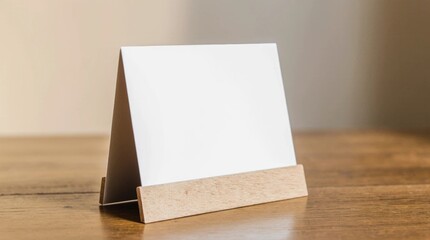 Advertising space on a table holder, for advertising restaurant or café menus