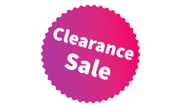Clearance Sale Pink Authentic sticker design, stamp, labels on vector web shopping stickers isolated on PNG or Transparent Background