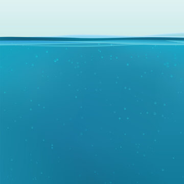 a clean deep water background with waterline