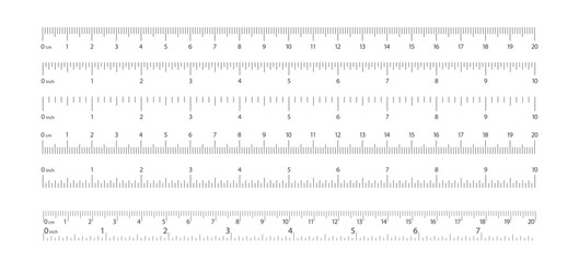 measuring ruler in set in both systems