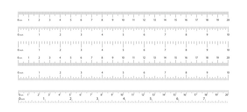 measuring ruler in set in both systems