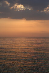 sunset over the sea