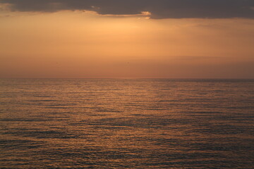 sunset over the sea