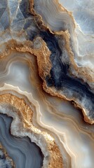 Obraz premium Abstract marble pattern, flowing veins of gold, gray, and white