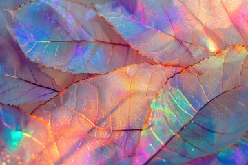 Holographic autumn leaf texture background backgrounds pattern purple.