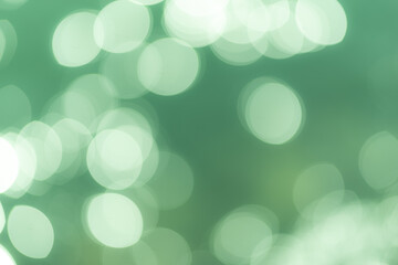 緑色の背景の玉ボケ