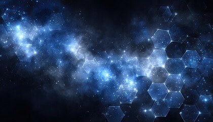 Cosmic hexagon grid in deep space