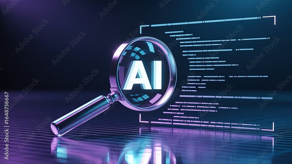 Poster ai magnified: the conceptual rendering presents a cutting-edge exploration of artificial intelligenc