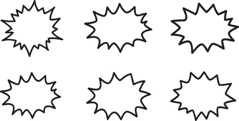  Comic Book Explosion and Starburst Icon Set