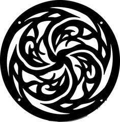 Fototapeta premium This circular vector pattern design features an elegant and seamless ornamental motif, perfect for decorative projects,