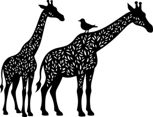 Fototapeta premium giraffe vector illustration